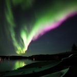 Aurora Boreale a Paksuniemi, Lapponia, Svezia
