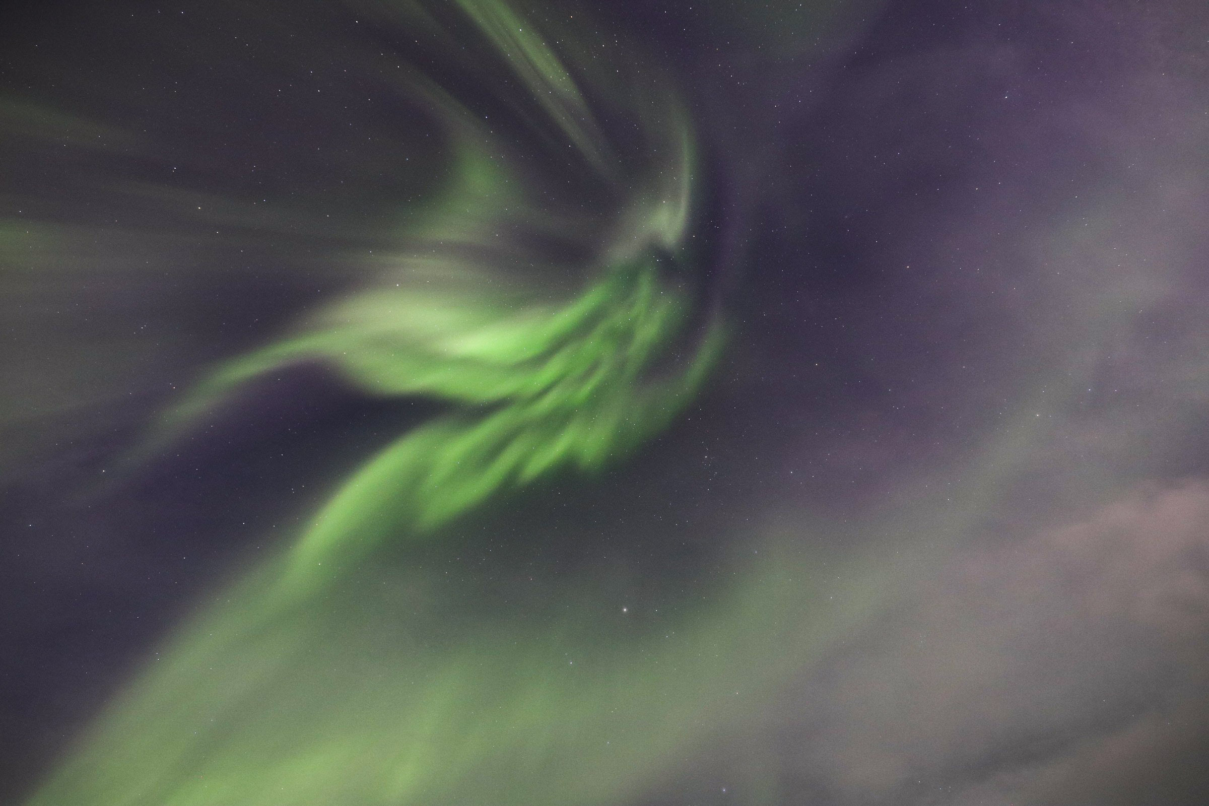 Aurora boreale a corona, Alta, Norvegia