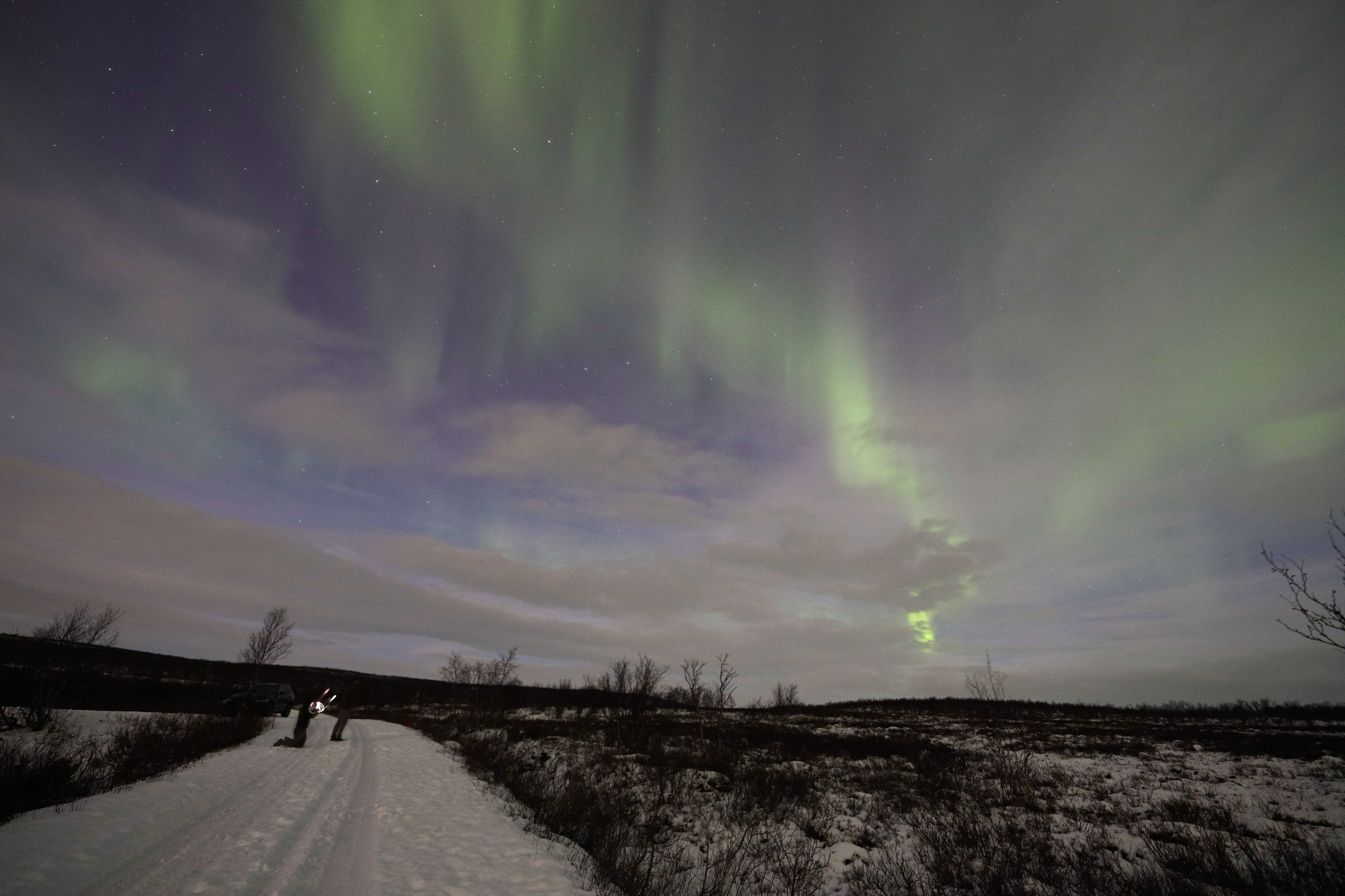 Aurora boreale, Karasjok, Norvegia