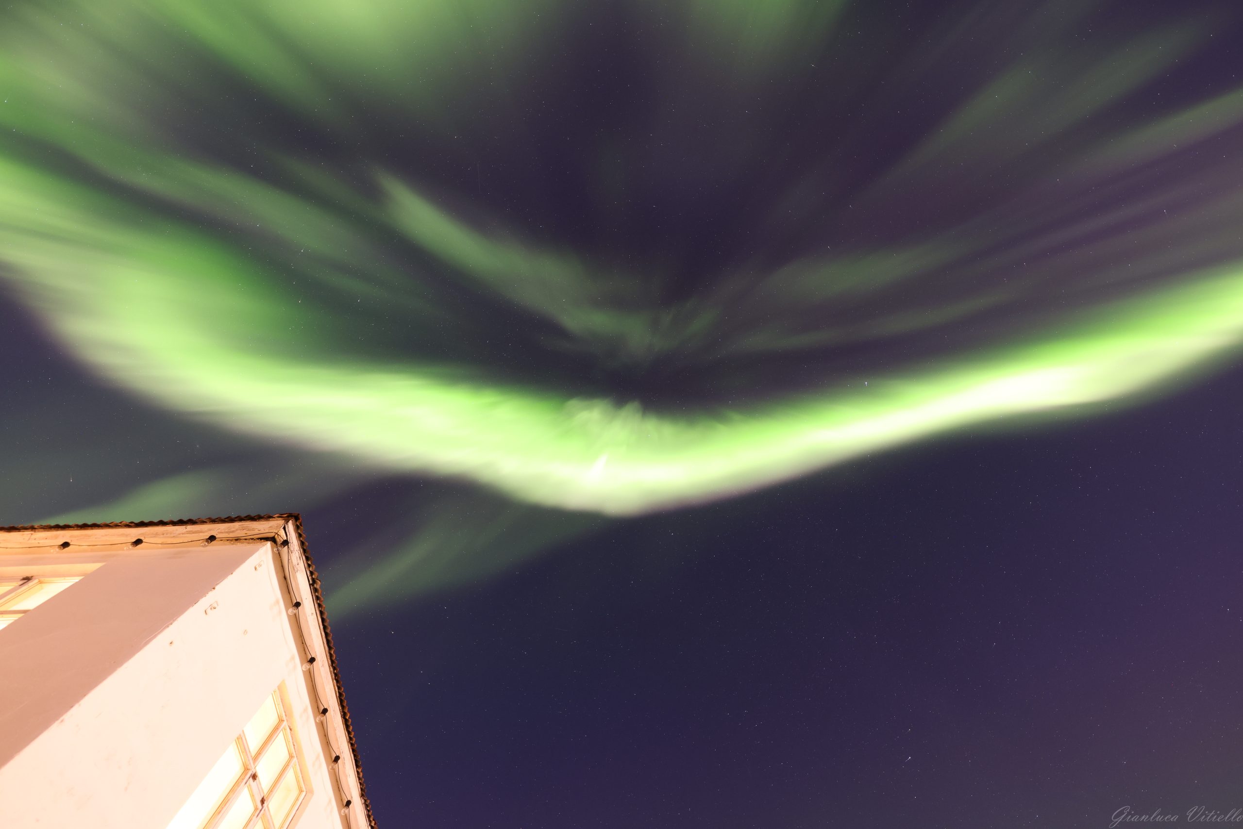 Aurora Boreale, Akureyri, Islanda