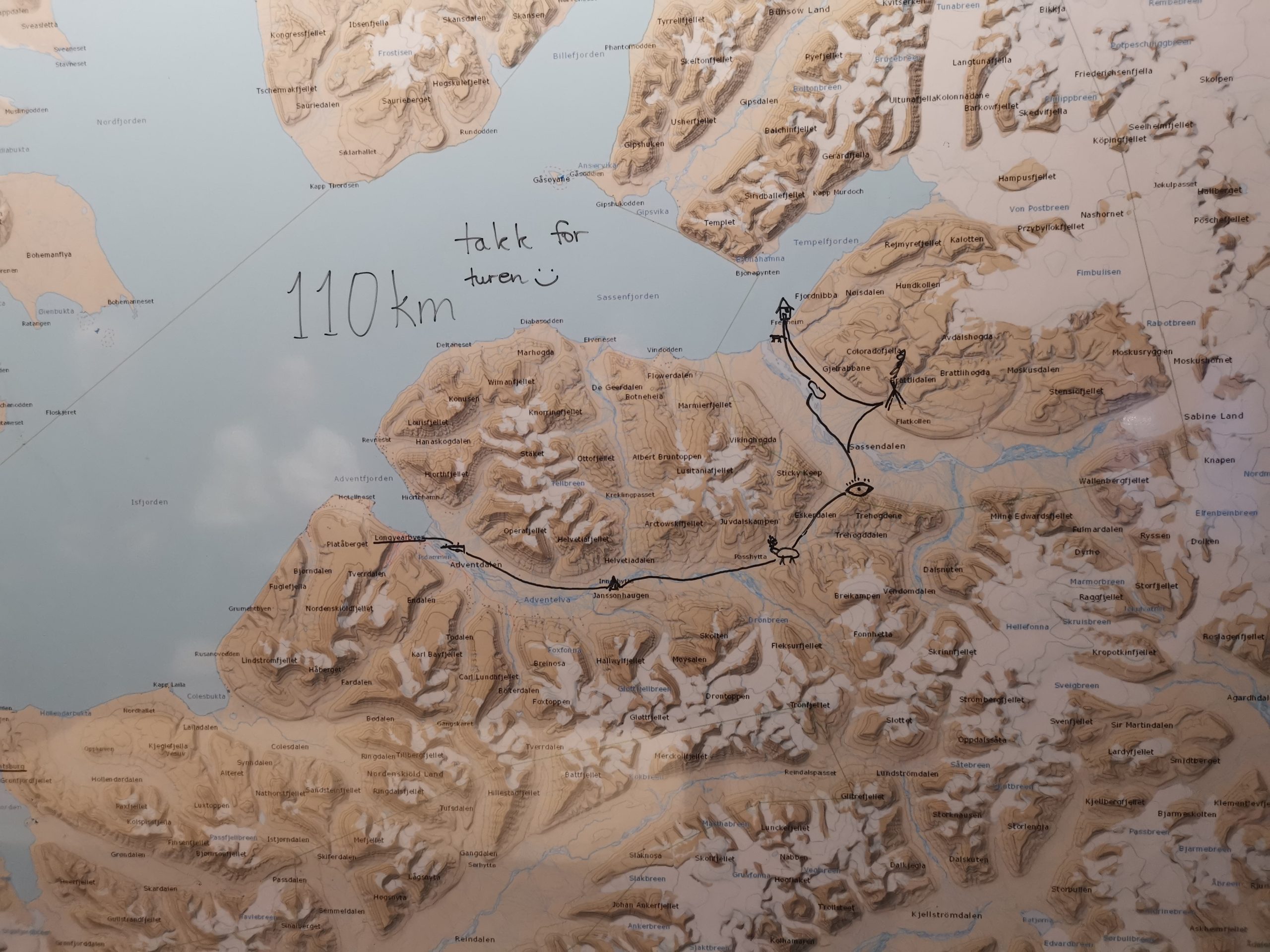 Percorso per Gronfjorden