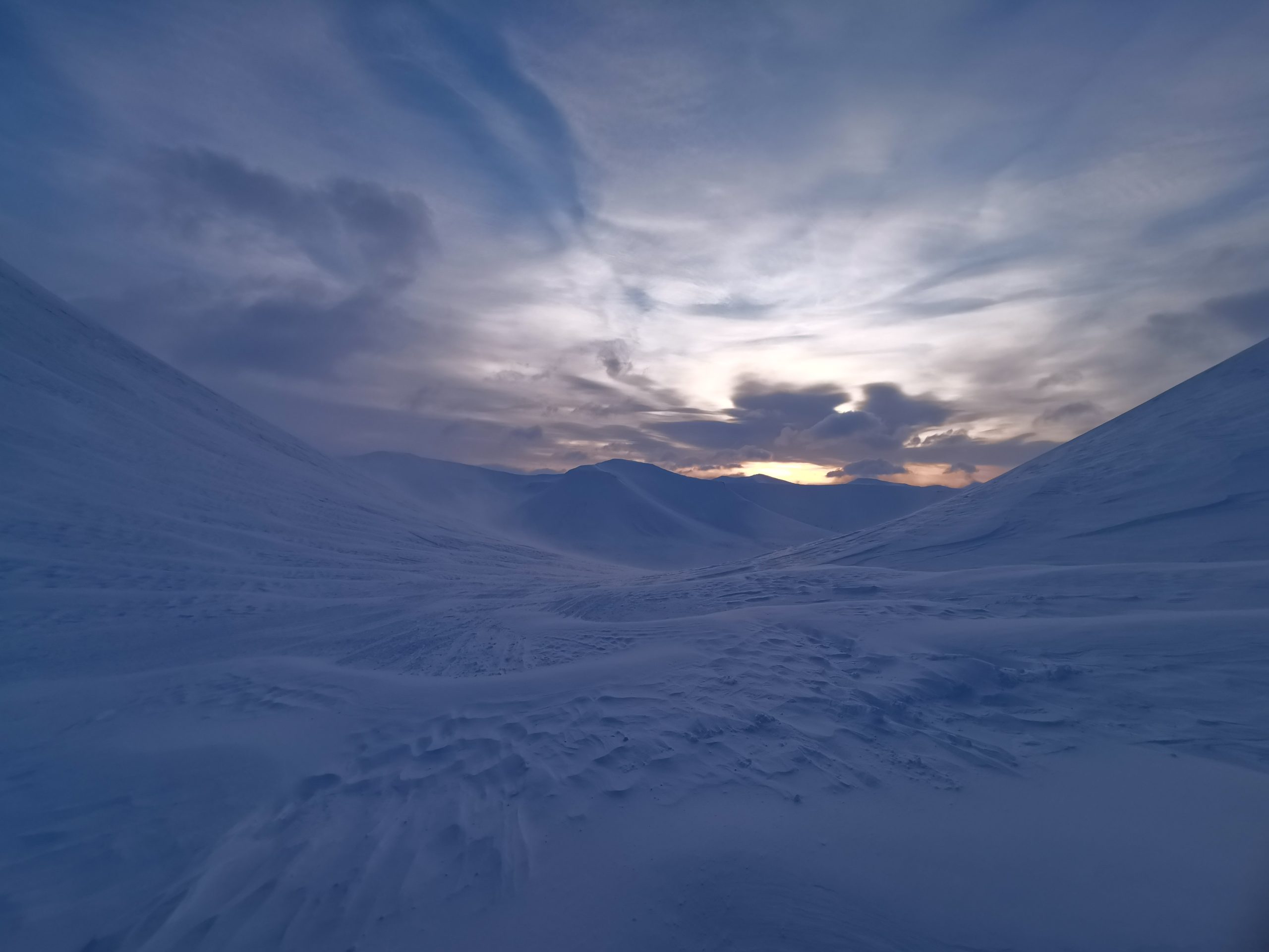 Tramonto alle Svalbard